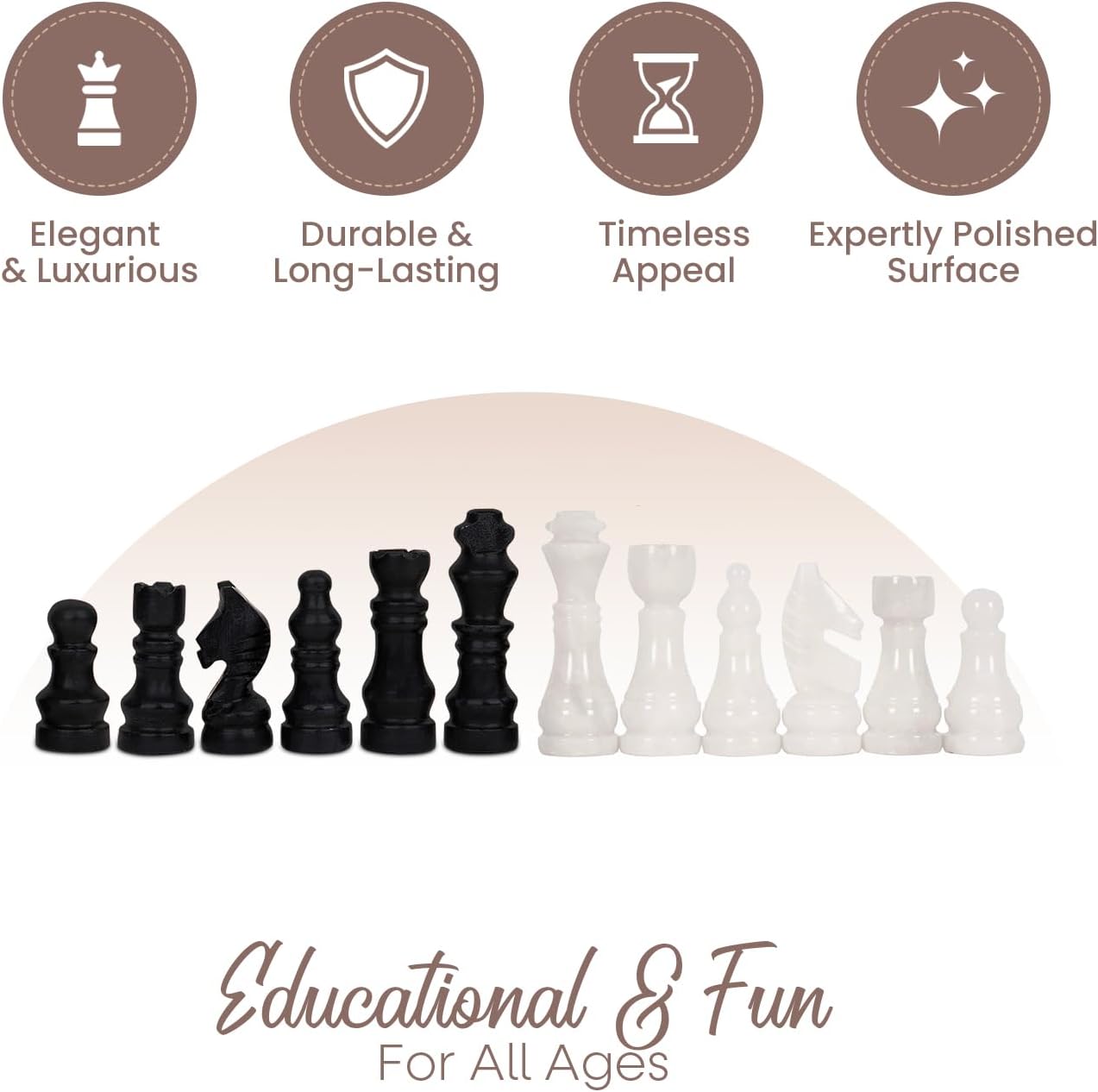 Luxury Traditional Marble Chess Set | Ultimate Fathers Day Gift