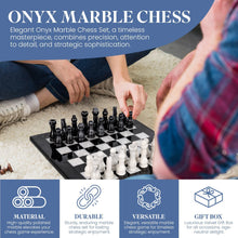Onyx Marble Chess Set - Black & White
