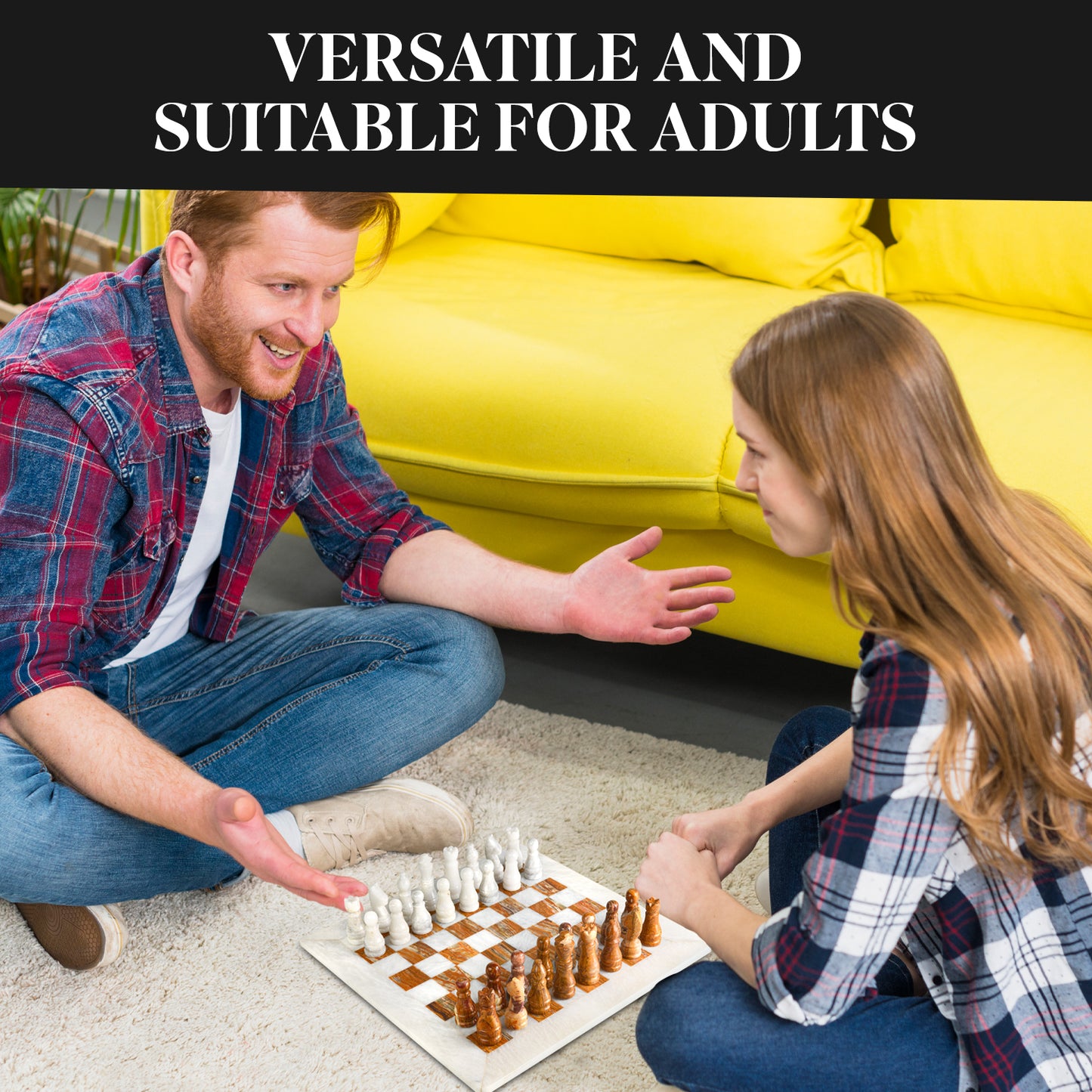 Luxury Onyx Marble Chess Set Handcrafted