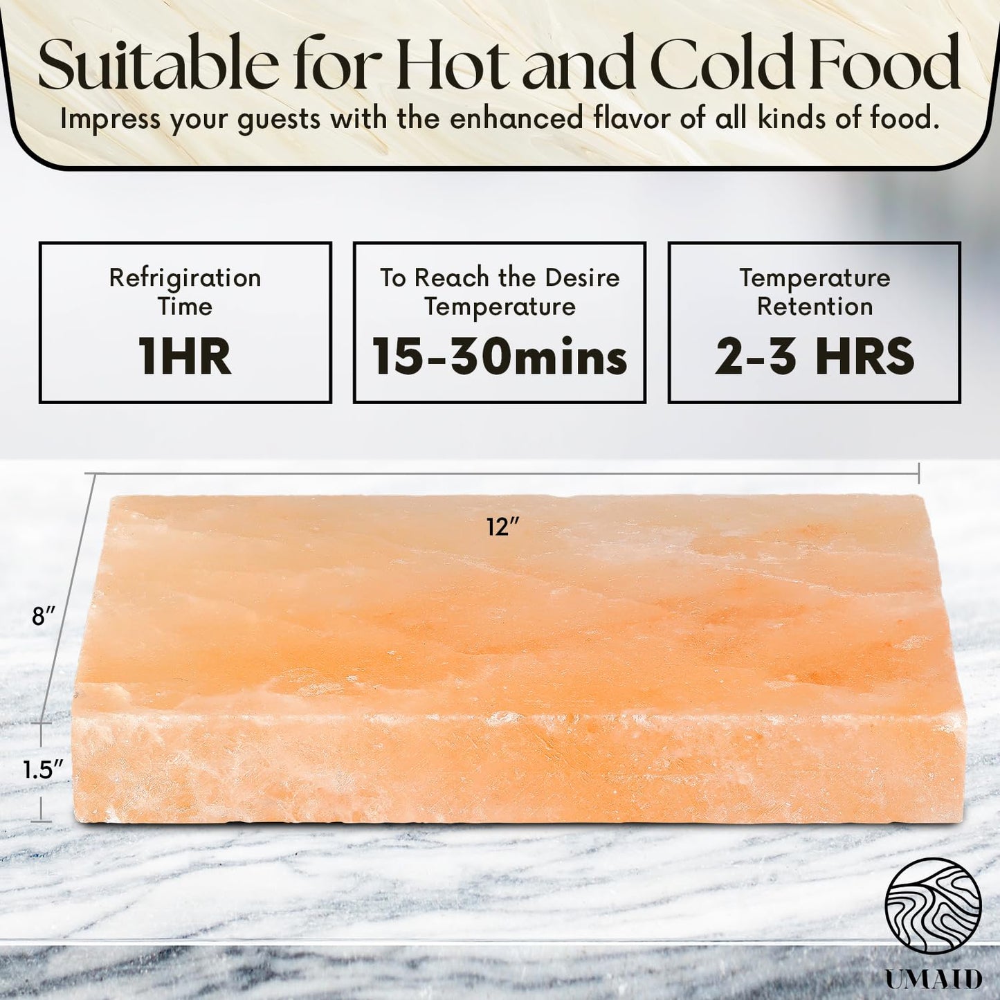 Best Selling Father’s Day Gift for Grill Lovers – Himalayan Salt Block with Tray