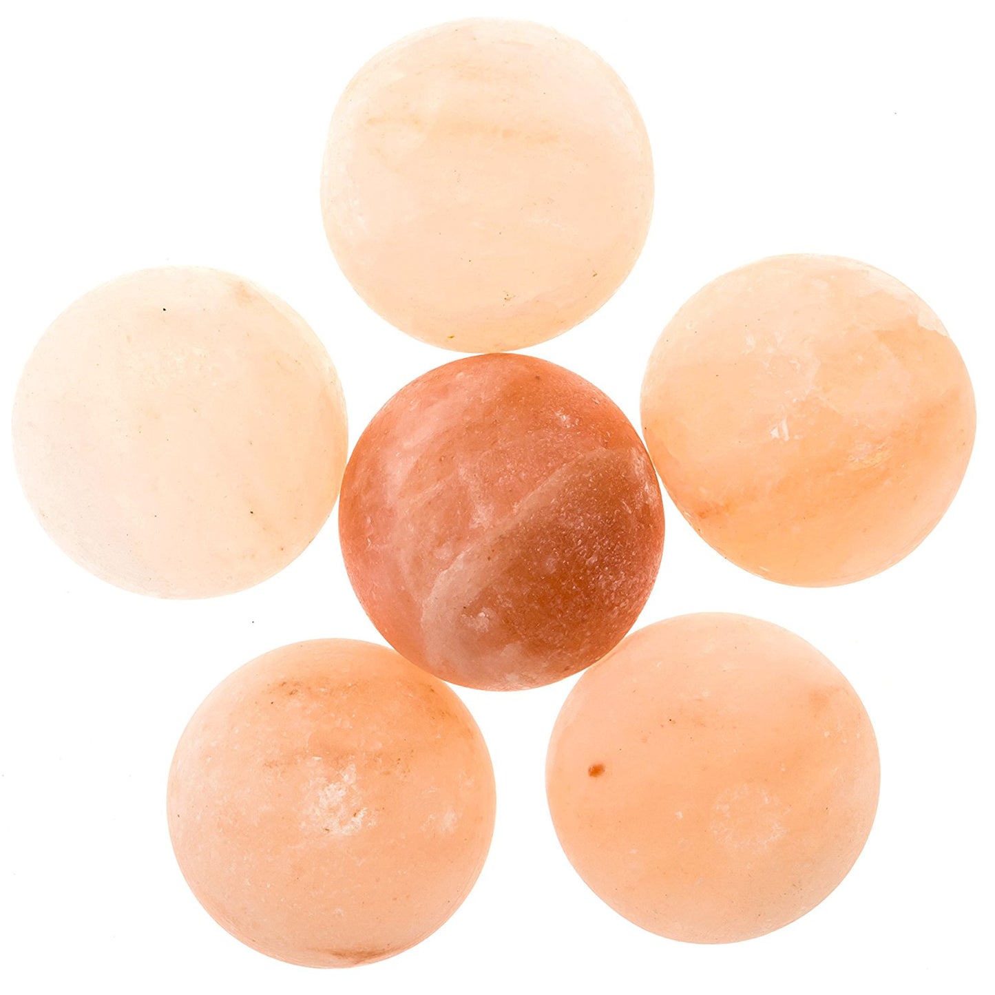 6 Pink Himalayan Salt Balls for Warm Massage Therapy
