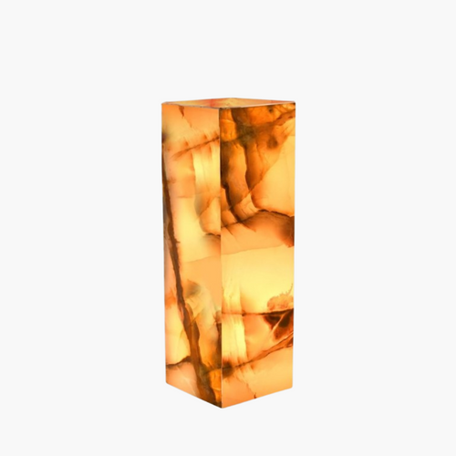 Onyx Marble Table Lamp - Rectangle