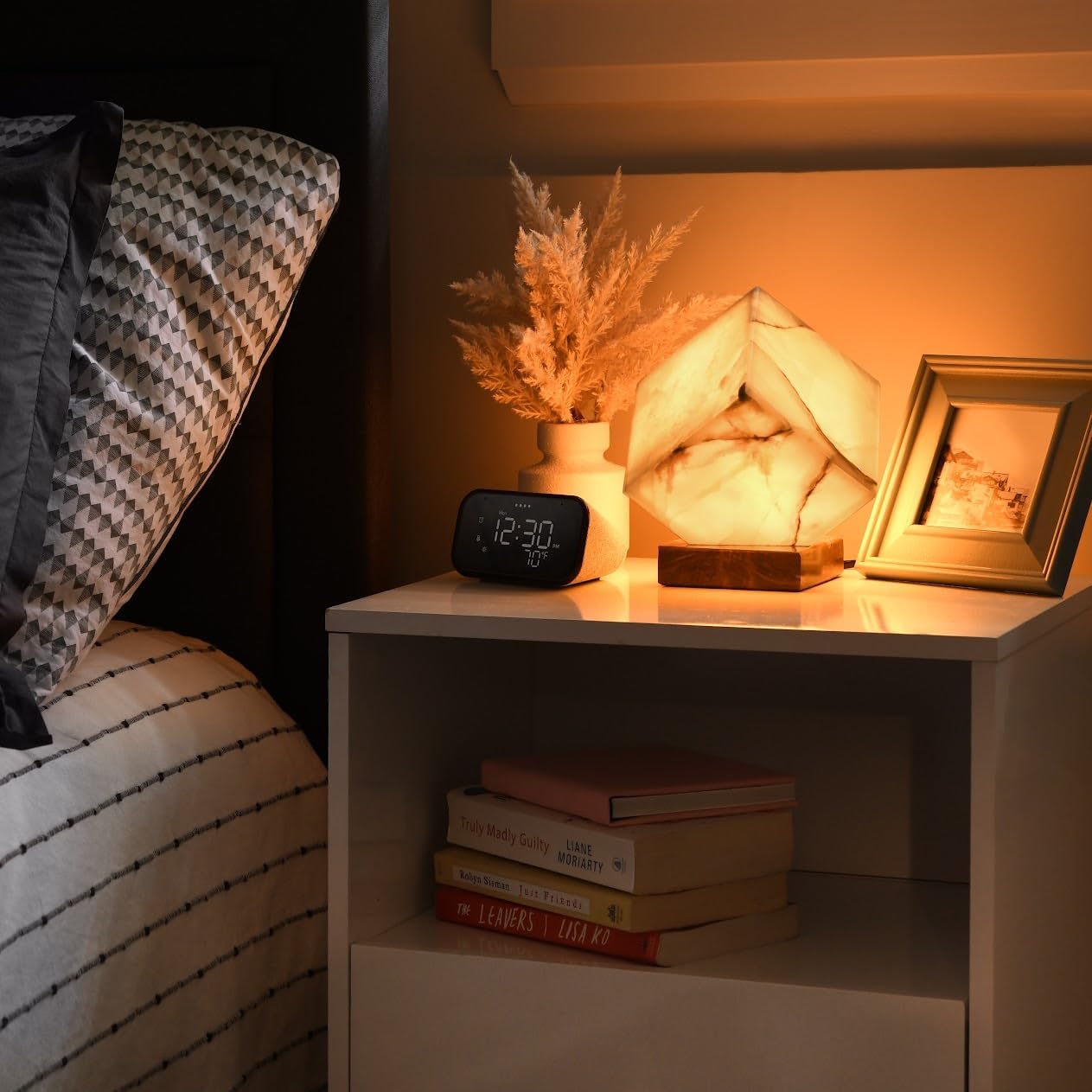 Onyx Marble Cube Table Lamp