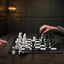 Onyx Marble Chess Set - Black & White
