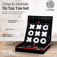 Marble Tic Tac Toe Game 10 X 10 Inch With Luxury Storage Gift Box