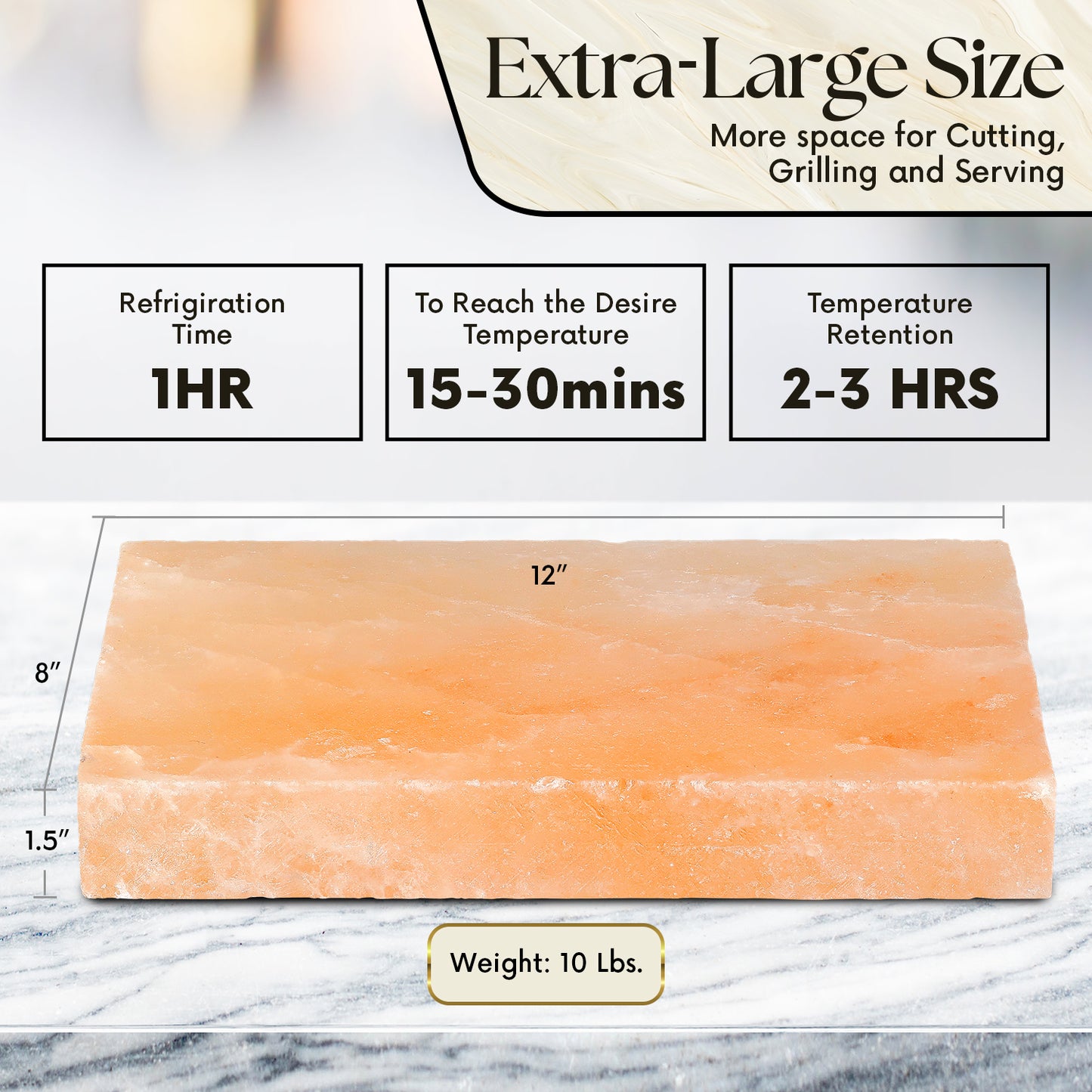Father’s Day Favorite Gift – Himalayan Salt Block with Black Iron Tray