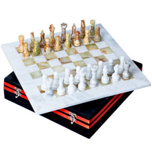 Onyx Marble Chess Set - With Luxury Velvet Gift Box