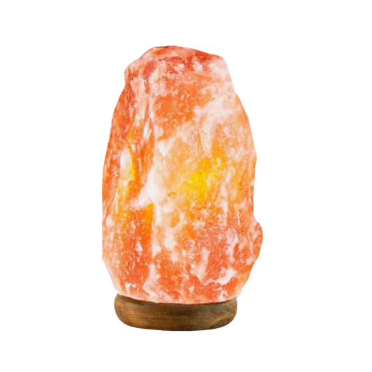 Himalayan Salt Lamp Hand-Carved from Natural Pink Salt Rock