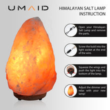 Natural Himalayan Rock Salt Lamp + Salt lamp and Salt night light Replacement bulbs (6-Pack)